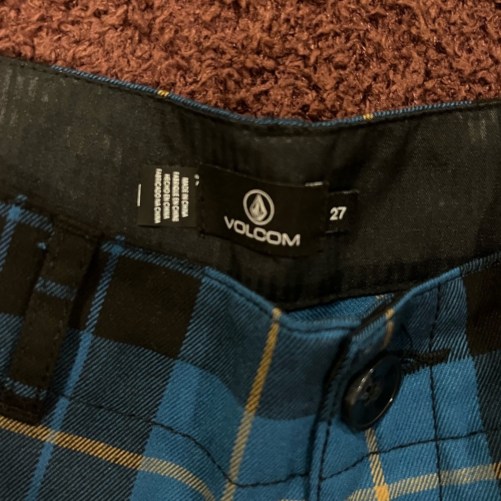 Volcom Stone Plaid Blue Pants